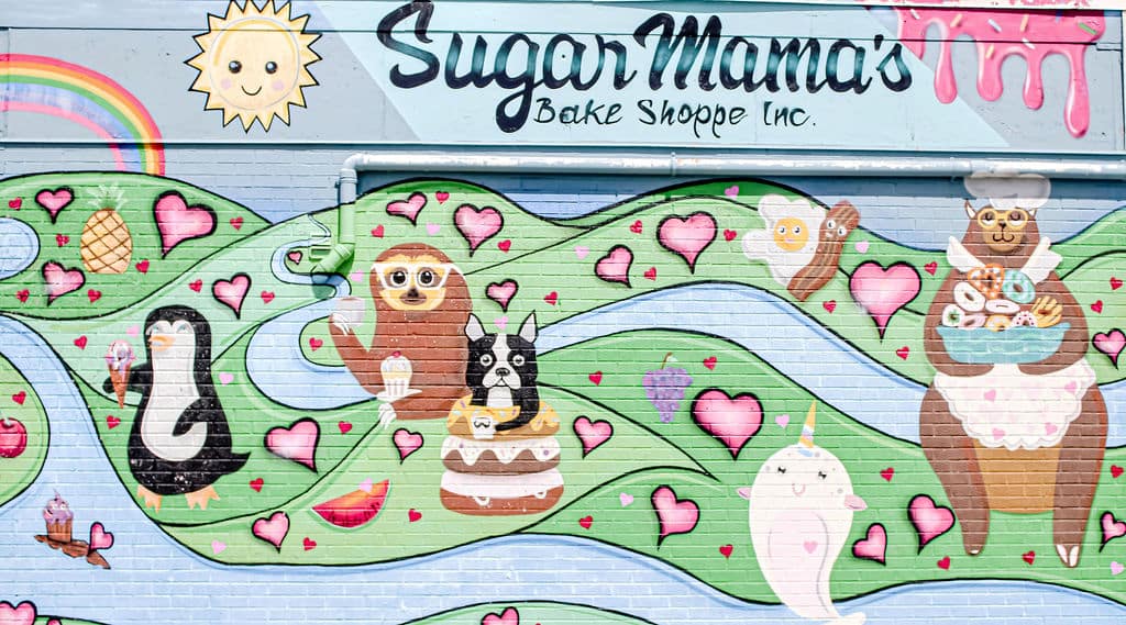 Sugar Mama's Bake Shoppe mural - Belleville, ON